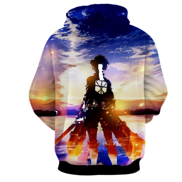 Attack On Titan - Eren Yeager 3D - Attack On Titan Hoodies